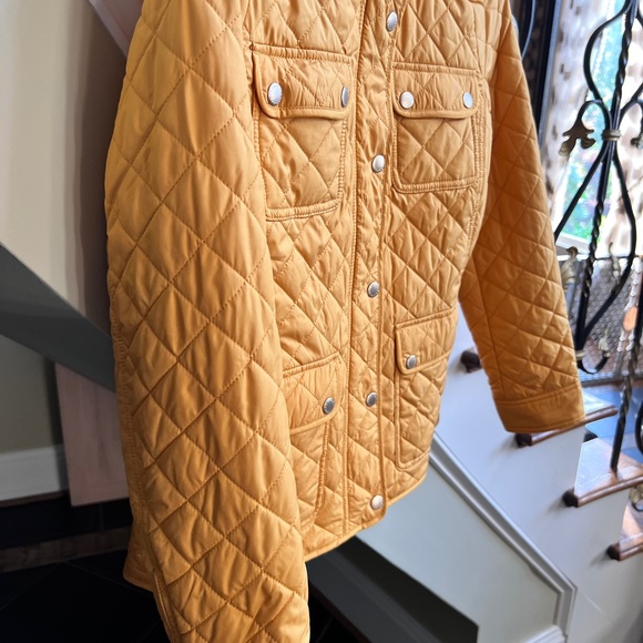 Talbots Yellow Gold Quilted Jacket 100% Polyester Size XS - Picture 4 of 8
